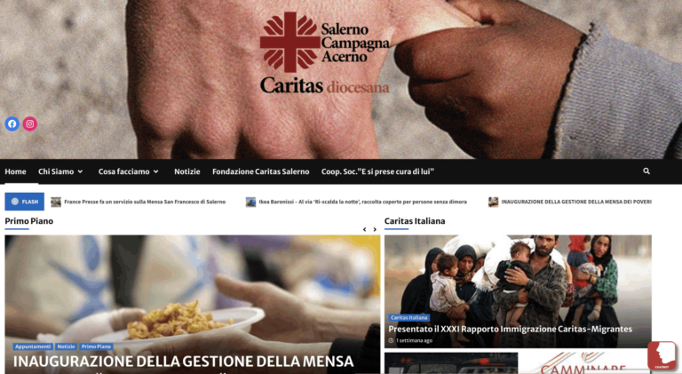 NONPOSSOPARLARE online on the website of Caritas Diocesana Salerno